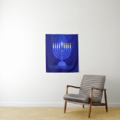 Happy Hanukkah Tapestry Wandkleed (In situ)