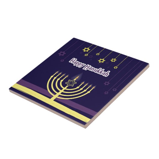 Happy Hanukkah Tegeltje (Zijkant)