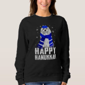 Happy Hanukkah Terrier Dog die de joodse Pet Chan  Trui (Voorkant)