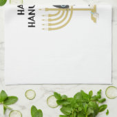 HAPPY HANUKKAH THEEDOEK (Gevouwen)