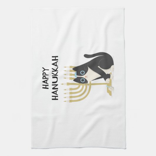 HAPPY HANUKKAH THEEDOEK (Verticaal)