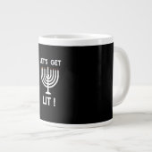 Happy Hanukkah Tis The Season Get Grote Koffiekop (Voorkant rechts)