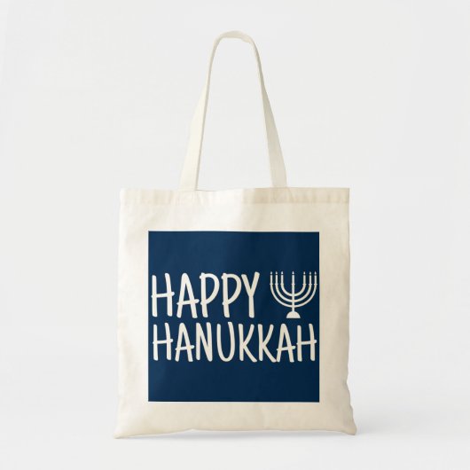 Happy Hanukkah Tote Bag (Voorkant)