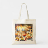 Happy Hanukkah Tote Bag (Achterkant)