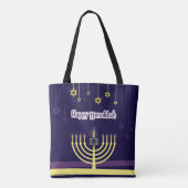 Happy Hanukkah Tote Bag (Achterkant)