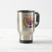 Happy Hanukkah Travel Mug Reisbeker (Voorkant rechts)