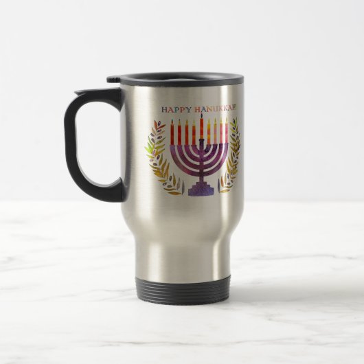 Happy Hanukkah Travel Mug Reisbeker (Links)