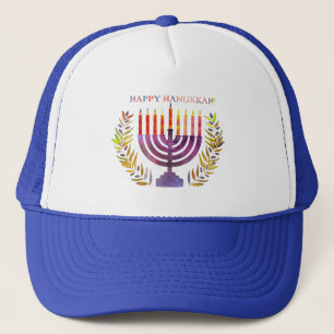 Happy Hanukkah Trucker Hat Trucker Pet