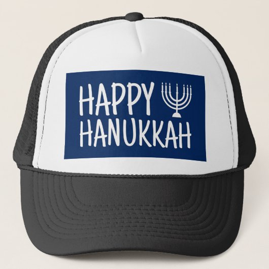 Happy Hanukkah Trucker Pet (Voorkant)