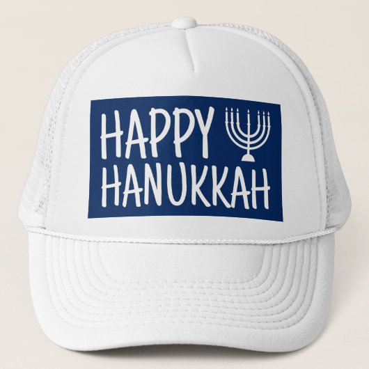 Happy Hanukkah Trucker Pet (Voorkant)