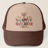 Happy Hanukkah Trucker Pet (Voorkant)