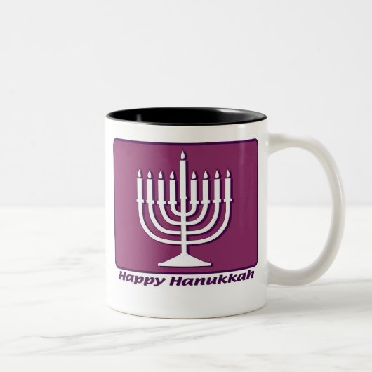 Happy Hanukkah Tweekleurige Koffiemok (Rechts)