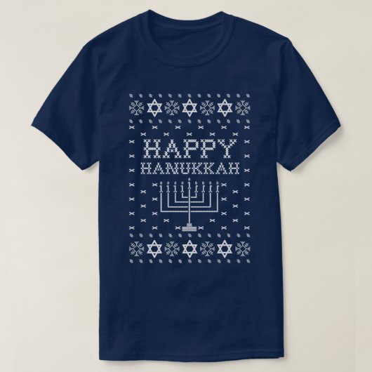 Happy Hanukkah Ugly Sweater T-shirt (Design voorkant)