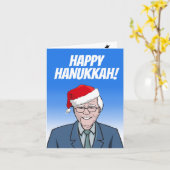 Happy Hanukkah uit Bernie Sanders Kaart (Gele Bloem)