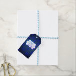 HAPPY HANUKKAH Vakantie  Cadeau Label Cadeaulabel<br><div class="desc">HAPPY HANNUKAH Holiday Gift Label met Sterren van David, Menorah en Blauw patroon - Met een onmiskenbare stijlvolle stijl is dit unieke Hanukkah cadeau label perfect om tijdens het vakantieseizoen glimlach te brengen op de gezichten van je vrienden en familie!! Dit is een prachtig Chanoeka cadeau accessoire met een prachtige...</div>