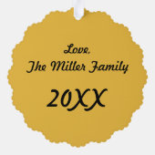 Happy Hanukkah van NYC Menorah Washington Square Ornament Kaart (Achterkant)