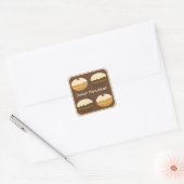 Happy Hanukkah Vierkante Sticker (Envelop)