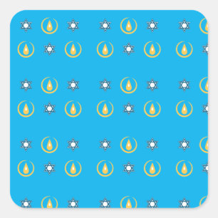 Happy Hanukkah Vierkante Sticker