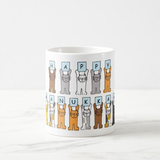 Happy Hanukkah voor Cat Lover Koffiemok (Center)