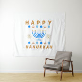 Happy Hanukkah Wandkleed (In Situ (horizontaal))
