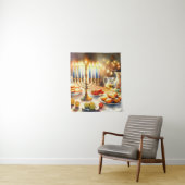 Happy Hanukkah Wandkleed (In situ)