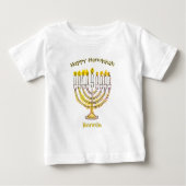 Happy Hanukkah Waterverf Bright Menorah (Voorkant)