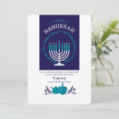 Happy Hanukkah Wenskaart Kaart (Staand voorkant)