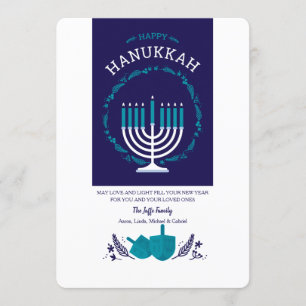 Happy Hanukkah Wenskaart Kaart