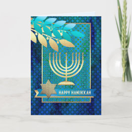 Happy Hanukkah.  Wenskaarten Feestdagen Kaart