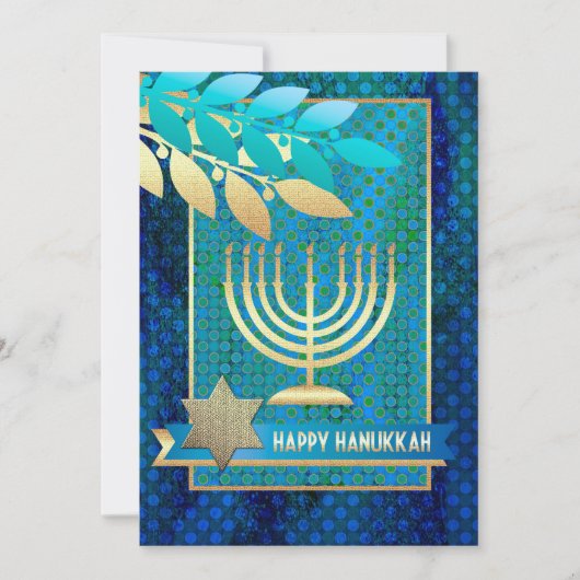 Happy Hanukkah.  Wenskaarten Feestdagenkaart (Voorkant)
