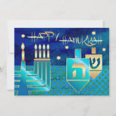 Happy Hanukkah. Wenskaarten Feestdagenkaart (Voorkant)