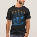 Happy Hanukkah Women Mannen Kinder joodse Menorah  T-shirt<br><div class="desc">Gelukkige Chanoeka Vrouwen Mannen Kinder joodse Menora Chanoeka 4</div>