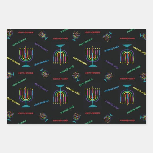 Happy Hanukkah Wrapping Paper (Voorkant 3)