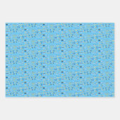 Happy Hanukkah Wrapping Paper 3-pakket (Voorkant 3)