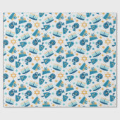 Happy Hanukkah Wrapping Paper Cadeaupapier (Vlak)