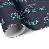 Happy Hanukkah Wrapping Paper Cadeaupapier (Rol Hoek)