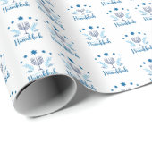 Happy Hanukkah Wrapping Paper Cadeaupapier (Rol Hoek)