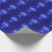 Happy Hanukkah Wrapping Paper Cadeaupapier (Hoek)
