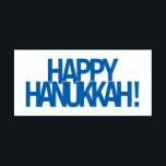 Happy Hanukkah! Zelfinktende Stempel<br><div class="desc">Fijne Chanoeka! Fijne Chanoeka! Hoe je het ook spellen,  vier het gelukkig met familie en vrienden.</div>