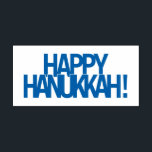 Happy Hanukkah! Zelfinktende Stempel<br><div class="desc">Fijne Chanoeka! Fijne Chanoeka! Hoe je het ook spellen, vier het gelukkig met familie en vrienden.</div>