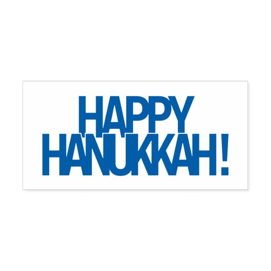Happy Hanukkah! Zelfinktende Stempel (Design)