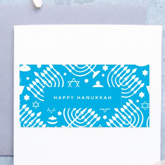 Happy Hanukkah Zelfinktende Stempel