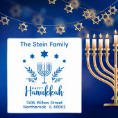Happy Hanukkah Zelfinktende Stempel