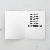 Happy happy Birthday ex husband card Feestdagen Kaart (Binnen)