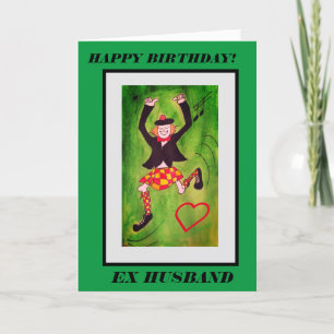Happy happy Birthday ex husband card Feestdagen Kaart