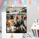 Happy Happy Birthday Flat Kaart