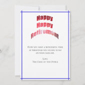 Happy Happy Happy Retirement Congrats en naam - Kaart (Achterkant)