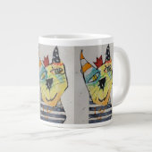 Happy Happy Jumbo Mug Grote Koffiekop (Voorkant rechts)