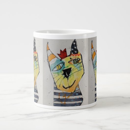 Happy Happy Jumbo Mug Grote Koffiekop (Voorkant)