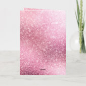 Happy Happy Pink Glitzy Sparkle Kaart (Achterkant)